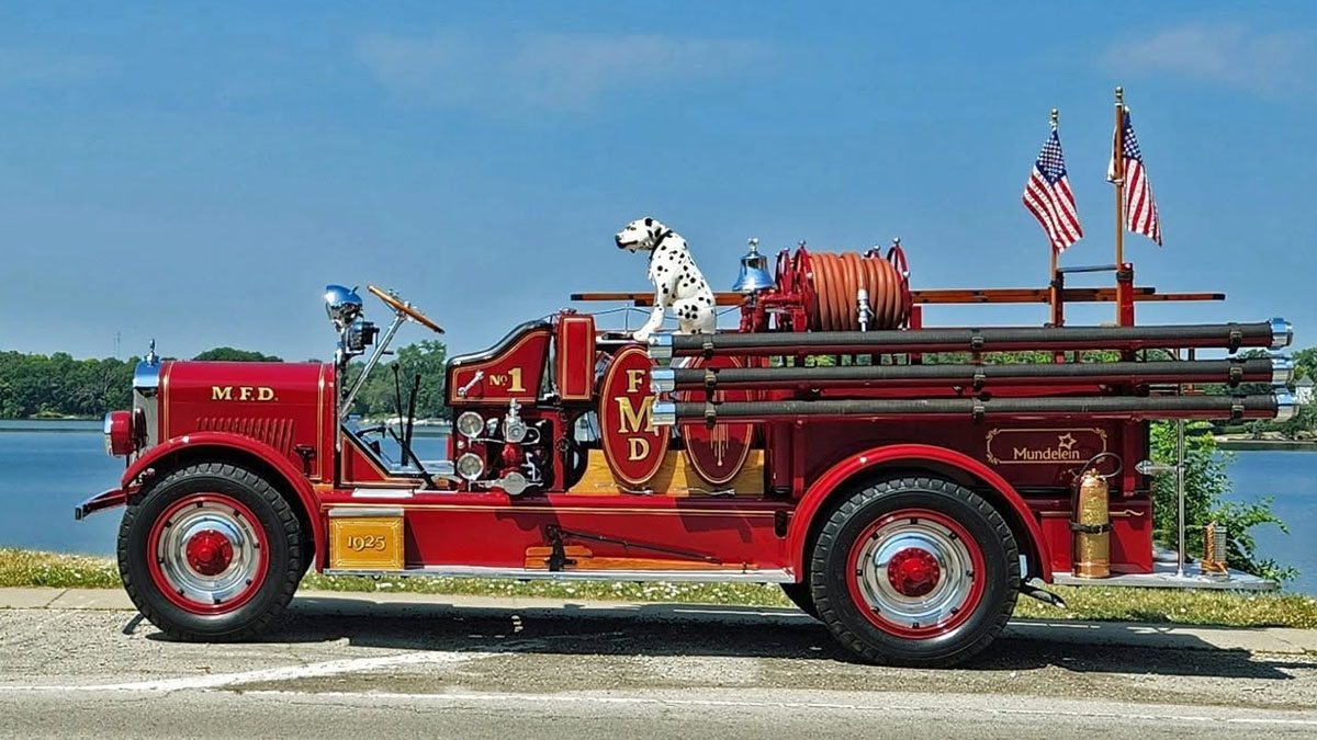 Antique Fire Truck Show at Tighthead Brewing Company in Mundelein